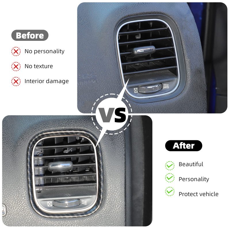 Dash Board Trim For Dodge Charger 2015 2023 Screen Center Console Panel Cover Interior Accessories Carbon Fiber Pattern 5