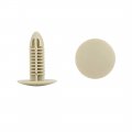 X Autohaux 40pcs 7mm Hole Dia Plastic Bolt Rivets Fastener Clips Bumper Retainer Beige For Toyota