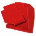 Red Nylon Floor Mats For 2001 2005 Honda Civic Front And Rear Car Liner Carpets Replacement 3 Piece Set Vehicle Specific Fit