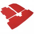 Red Nylon Floor Mats For 2001 2005 Honda Civic Front And Rear Car Liner Carpets Replacement 3 Piece Set Vehicle Specific Fit