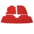Red Nylon Floor Mats For 2001 2005 Honda Civic Front And Rear Car Liner Carpets Replacement 3 Piece Set Vehicle Specific Fit
