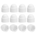 12pcs Hex Nut Cover M8x13x15mm Plastic Dome Protection Cap Screws Bolt Covers For Indoor Outdoor Furniture Automotive Bolts 
