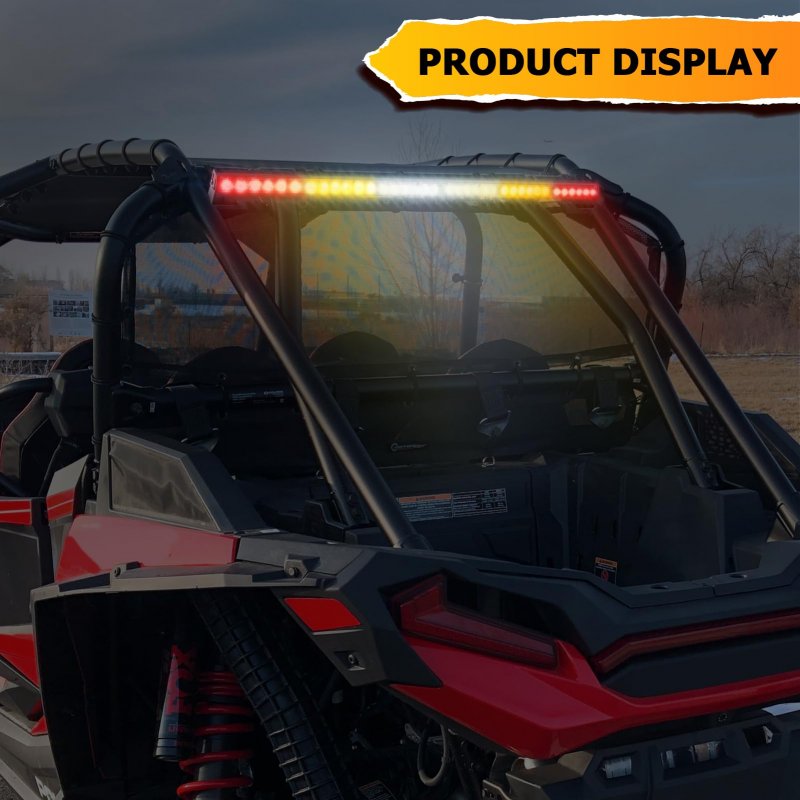 Weisen 36 Utv Led Rear Chase Light Bar 1 -2 Roll Cages Mount Strobe W Brake Reverse Turn Signal Running Lights Function For