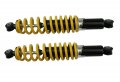 12 25 In Adjustable Front Shock 2 Pcs For Kid Atv Go Kart 50cc 70cc 90cc 110cc 125cc Shck-105 Metal Black 