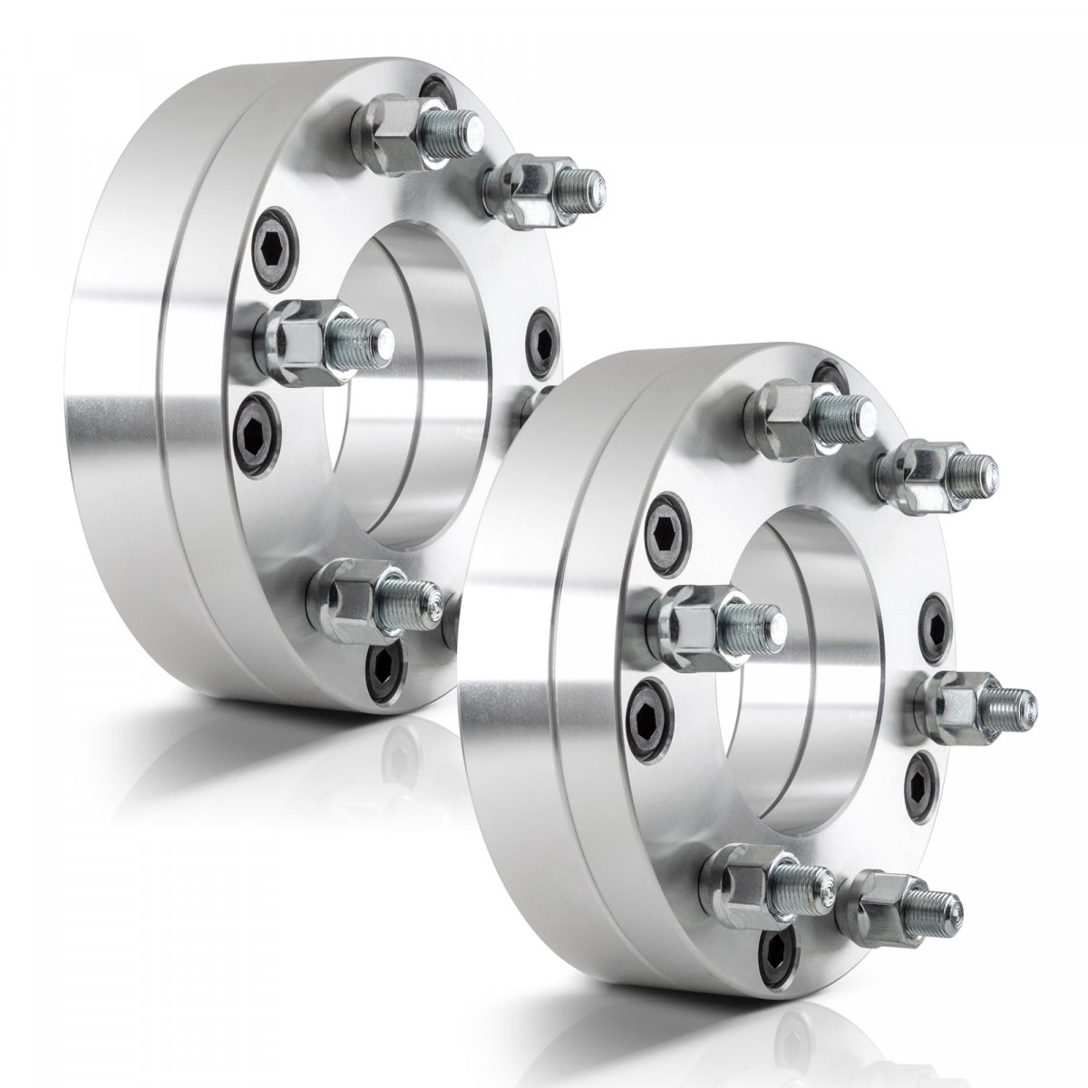2 Pieces 50mm Conversion Wheel Adapters Spacers Change Bolt Pattern 5x135 To 6x135 14x2 Studs Center Bore 87 1 Mm