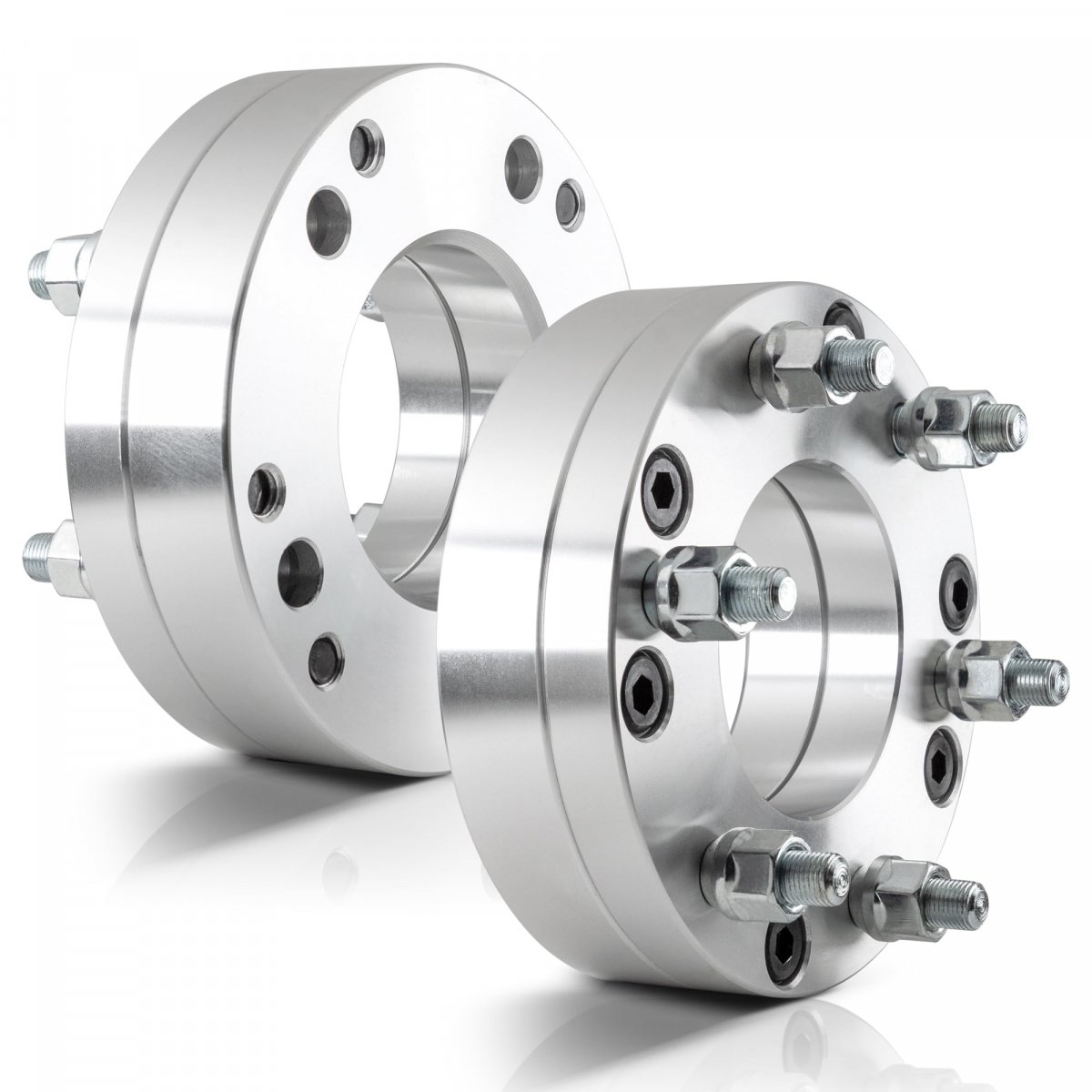 2 Pieces 50mm Conversion Wheel Adapters Spacers Change Bolt Pattern 5x135 To 6x135 14x2 Studs Center Bore 87 1 Mm