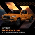 Headlight Assembly Left Side For Toyota Tacoma Sr5 Crew Cab Extend Pickup 2019-2023 White And Black