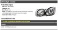 Left Driver Side Halogen Headlight Assembly Compatible With 2005-2009 Buick Lacrosse