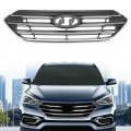 G-plus Grille Assembly Compatible With Hyundai Santa Fe Sport 2017 2018 Abs Plastic Grill 863514z500 Hy1200201