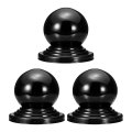 3pcs Metal Ball Post Cap 4 53 X Inch Round Fence With Top Decorative Iron Pipe Caps For Square Posts Handrail Guardrail Deck 