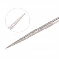 Uxcell 2pcs Round Diamond Needles File 4mm X 160mm 150 Grit For Metal Glass Wood Stone Grinding Polishing Engraving