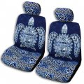 Winnie Fashion Side Airbag Optional Sea Turtle Separate Headrests Car Seat Covers Set Of 2 