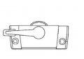 Stb Sweep Lock Zinc Die Cast Clay 2-1 16 Screw Holes 