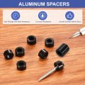 16pcs Aluminum Spacers 5mm Id X 9mm Od 10mm Length Screw Standoff Bushing Plain Finish Unthreaded Metal Round Spacer For M5