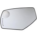 Door Mirror Glass W Plate Lh Chrome Flat Heated Bsg U Lhd For Chevy Silverado Sierra 14-on Oe 22753637 Arrow Signal Blind Spot 