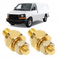 Fydun 2 Pcs Battery Terminal Adapters Brass Side Post Charging System Bolt Quick Release Disconnect Car Cable