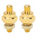 Fydun 2 Pcs Battery Terminal Adapters Brass Side Post Charging System Bolt Quick Release Disconnect Car Cable 