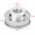 Uxcell Aluminum Xl 30 Teeth 17mm Bore Timing Belt Idler Pulley Flange Synchronous Wheel For 10mm 3d Printer Cnc