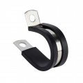 Ispinner 36pcs 8 Inch Stainless Steel Cable Clamp Rubber Cushioned Insulated Metal Tube Holder For Pipe Or Wire Cord 