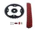 Fits Honda Trx250r 250r 520-92 Red O Ring Chain Sprocket Black 12 38