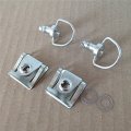 Semt-19mm Chrome Quick Release Fasteners Fairing Bolts Studs Quarter Turn Clips B074mjs8h1 