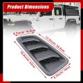 2pcs Hood Vent Bezel Driver And Passenger Side For Jeep Wrangler 2018-2024 Gladiator 2020-2024 68293748af 68293749af 68293748ab