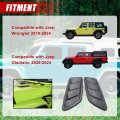 2pcs Hood Vent Bezel Driver And Passenger Side For Jeep Wrangler 2018-2024 Gladiator 2020-2024 68293748af 68293749af 68293748ab