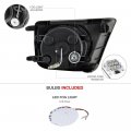 Full-led Front Fog Light Driving Lamp Assembly W Bezel For 2012-2015 Toyota Tacoma Power Switch Universal Wiring Included