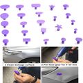 Hiyi Pdr 24pcs Different Size Tabs Combo Paintless Dent Repair Hail Tools Use For Glue Puller Diy Auto Body 