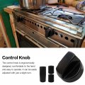 4x Universal Control Knobs Replacement With 12x Adapters Fit For Rvs Campers Camping Appliances Black