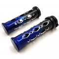Cnc Hand Grip Black Blue Ting 7 8 22mm For Kawasaki Suzuki See Fitment 