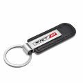 Ipick Image For Srt-8 Logo Silver Metal Plate Black Pu Leather Strap Key Chain Keychain Official Licensed Dodge Jeep Ram