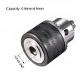 Uxcell Drill Chucks 1 2-20unf Threaded 3-16mm Capacity With Chuck Key For Electric Impact Corded Cordless