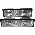 Chevy Gmc C K 2010 Truck 1994-2002 Parking Signal Light Diamond Design Gray Bezel Pair Driver And Passenger Side Gm2811104 