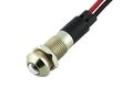 Alpinetech Pl8b-w 8mm 5 16 White 12v Led Metal Signal Indicator Pilot Dash Light 