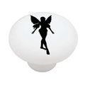 Pretty Fairy Silhouette High Gloss Ceramic Drawer Knob 