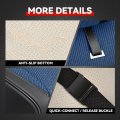 Drive Series Full Set Automotive Seat Interior Covers Universal For Most Car Suv Truck Airbag Compatible Navy Blue Leather