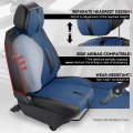Drive Series Full Set Automotive Seat Interior Covers Universal For Most Car Suv Truck Airbag Compatible Navy Blue Leather