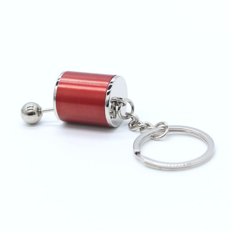 Gt Rotors Six Speed Manual Transmission Shift Gearbox Fidget Toy Automotive Part Car Keychain Key Ring Red