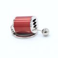 Gt Rotors Six Speed Manual Transmission Shift Gearbox Fidget Toy Automotive Part Car Keychain Key Ring Red