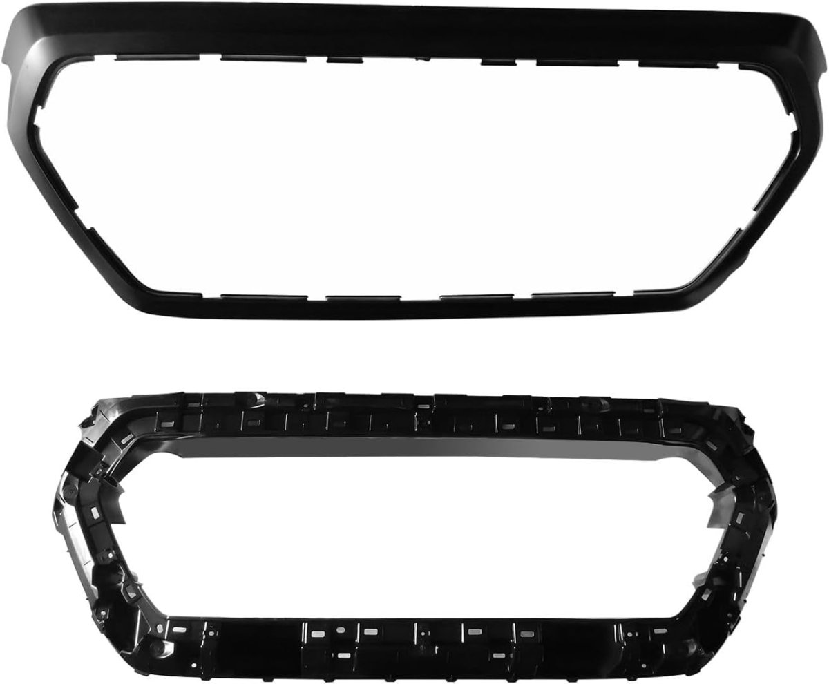 Front Upper Grille Outer Frame Shell Surround And Grill Bracket Holder For 2016 2017 2018 2019 2020 2021 2022 Toyota Tacoma