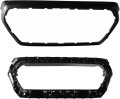 Front Upper Grille Outer Frame Shell Surround And Grill Bracket Holder For 2016 2017 2018 2019 2020 2021 2022 Toyota Tacoma
