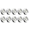 Partsam 10pcs 3 Inch Round Marine Boat Transom Mount Led Stern Anchor Lights Flush 6-2835-smd Ip67 Waterproof Navigation Light 