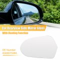 X Autohaux Car Left Side Rearview Heated Mirror Glass With Backing Plate For Audi A6 4g 03 2011-09 2018 No 4g0857536a