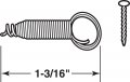 Prime-line L 5835 1-3 16 In Stainless-steel Screen Spring Latch With Nails 6 Pack
