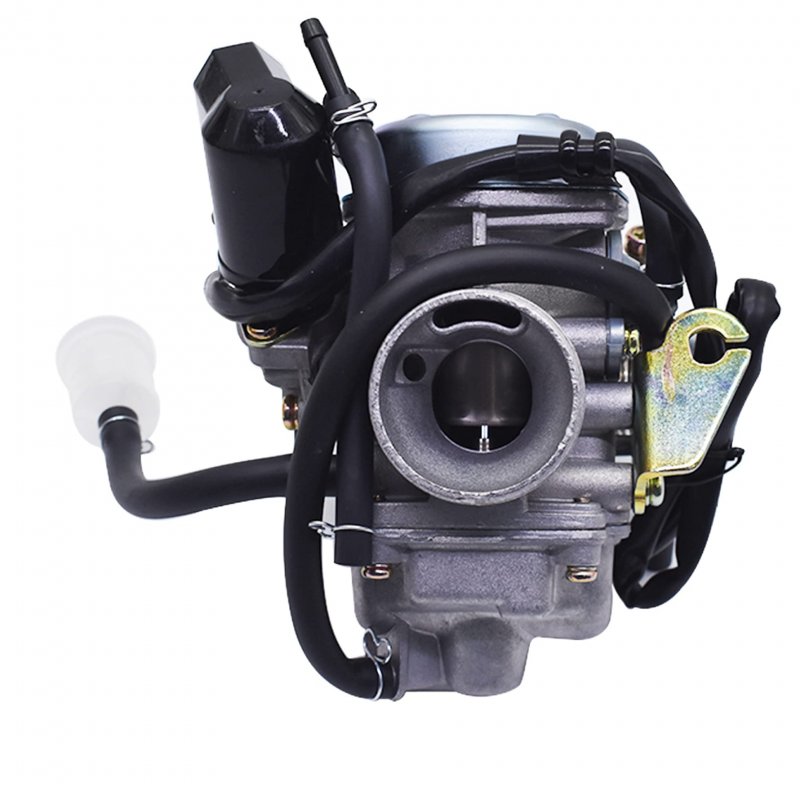 24mm Motorcycle Carburetor With Electric Choke Replacement For Gy6 150cc Mopeds Scooters Atvs