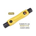 Rotary Coax Coaxial Cable Stripper Cutter Tool For Rg59 11 7 6 Wire Network Sk-5 Cutters Plier Strippers Cutting Pliers Crimper