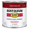 Rust-oleum Stops Rust Brush On Paint Half Pint Gloss Regal Red 8 Fl Oz Pack Of 1 