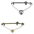 Manual Window Regulator Left Right Pair For Chevy Tracker Geo Suzuki Sidekick 