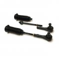 6 Pc Steering Kit Gear Bellows Inner Outer Tie Rod Ends 